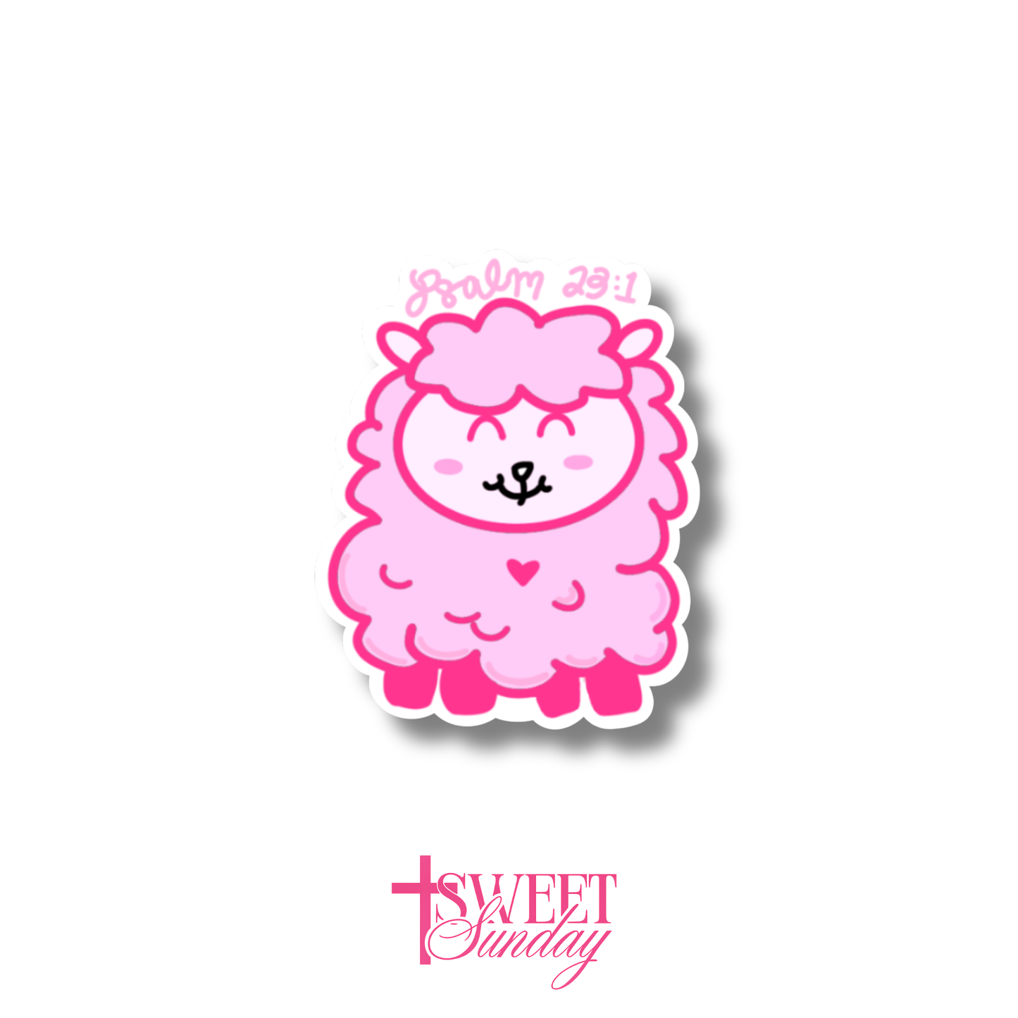 Psalm 23 Sheep Sticker
