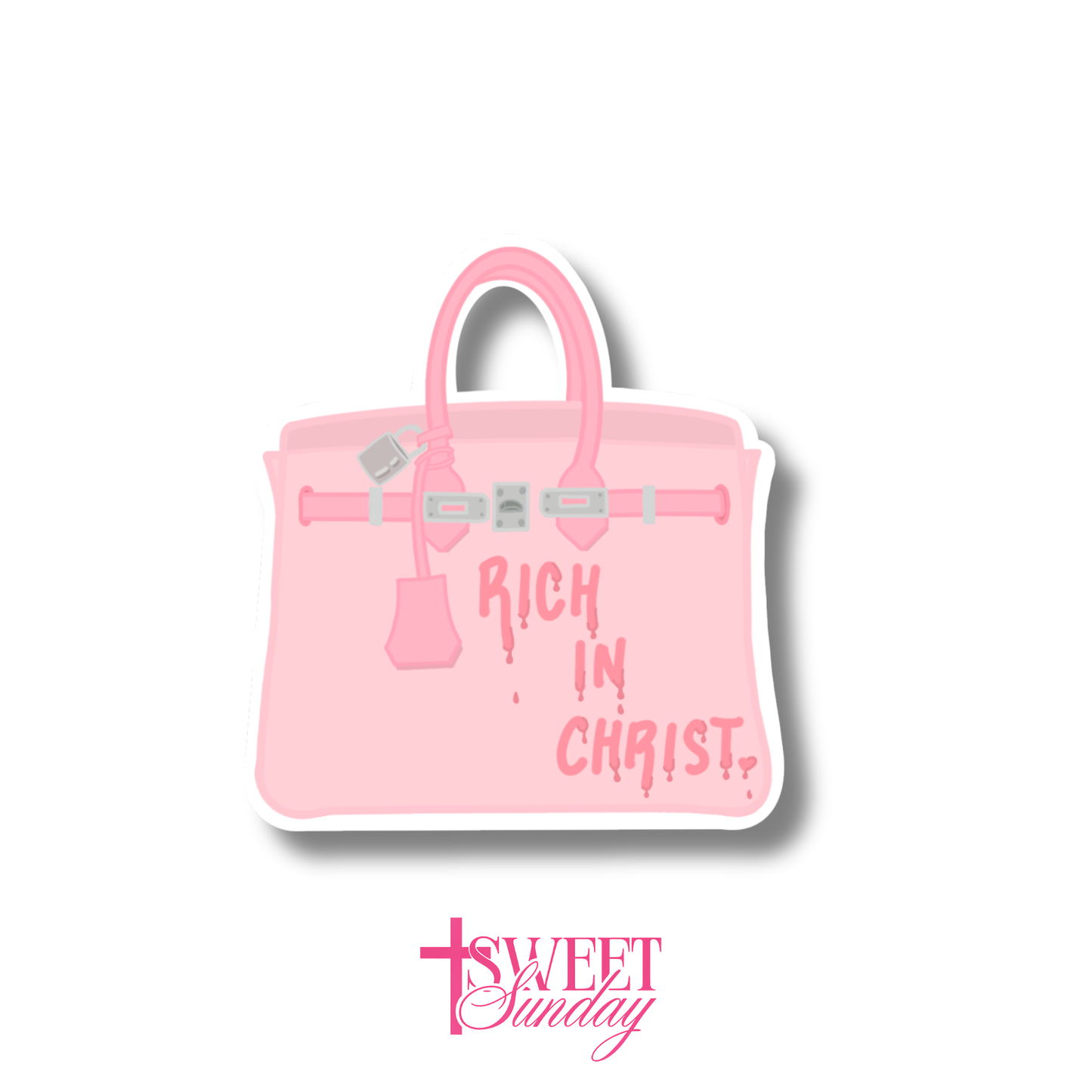 Rich in Christ Purse Sticker